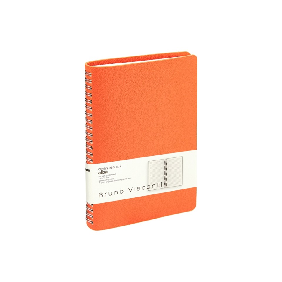Ежедневник недатированный А5 "Alba", оранжевый