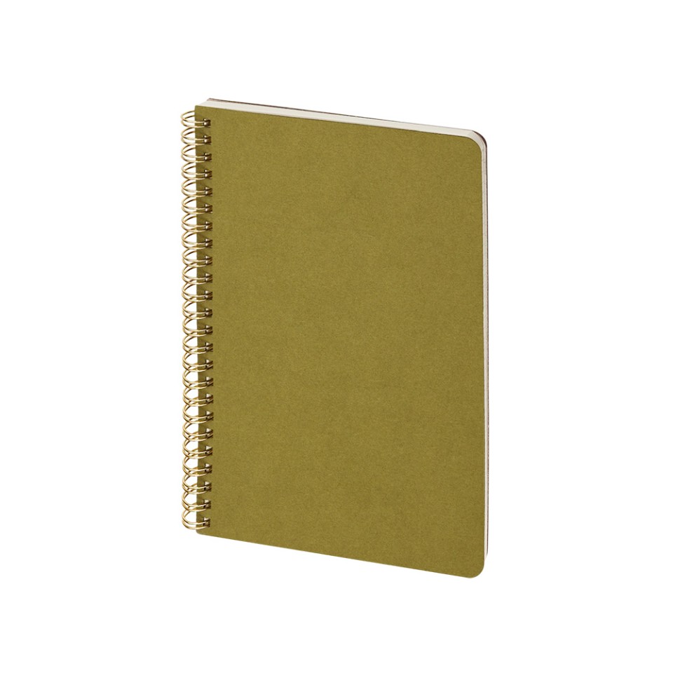 Бизнес тетрадь на гребне А5 "Pragmatic", 60 листов в клетку, зеленый хаки