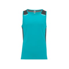 Майка "Misano" мужская, бирюзовый/эбеновый