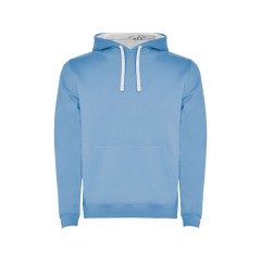 Толстовка с капюшоном "Urban" мужская, небесно-голубой/белый