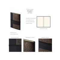 Ежедневник недатированный А5 «Bilbao», черный