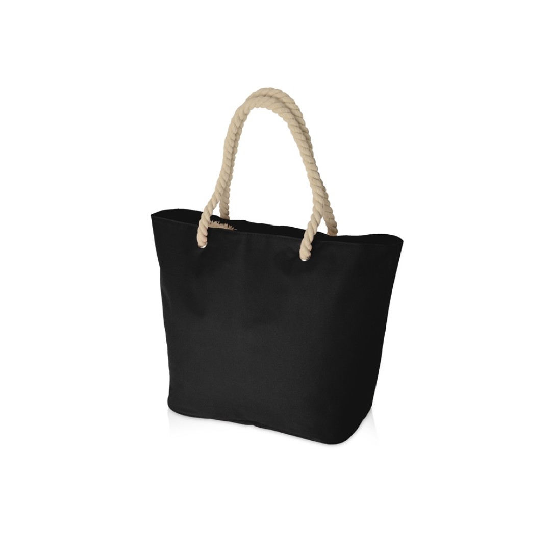 Сумка «Seaside» для шопинга и пляжа с широким дном, черный