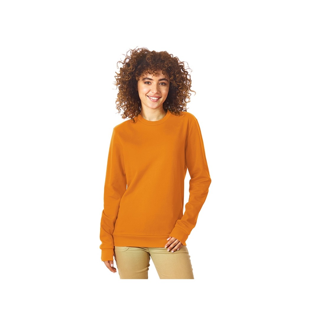 Свитшот "Motion" унисекс с начесом, оранжевый