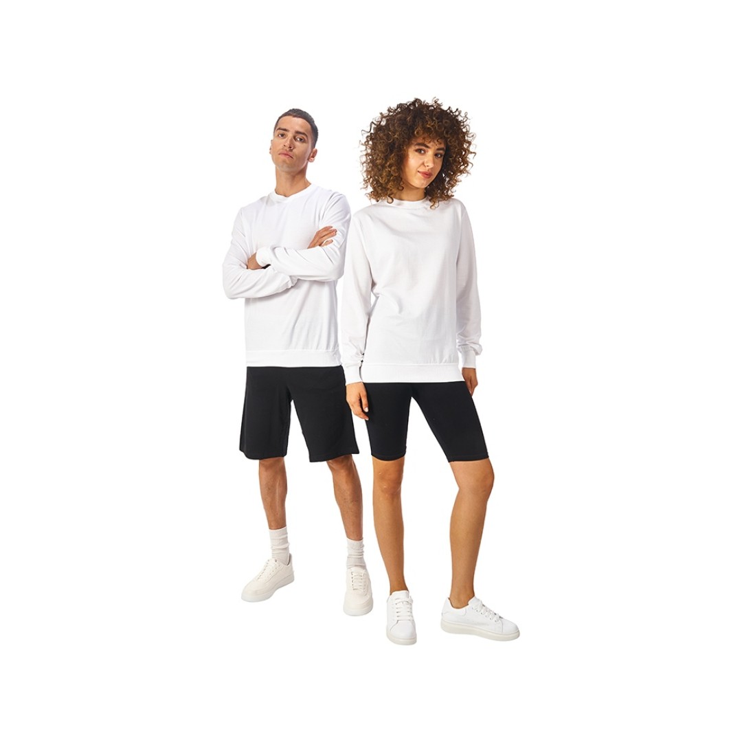 Свитшот «Warsaw» 220гр, унисекс, белый