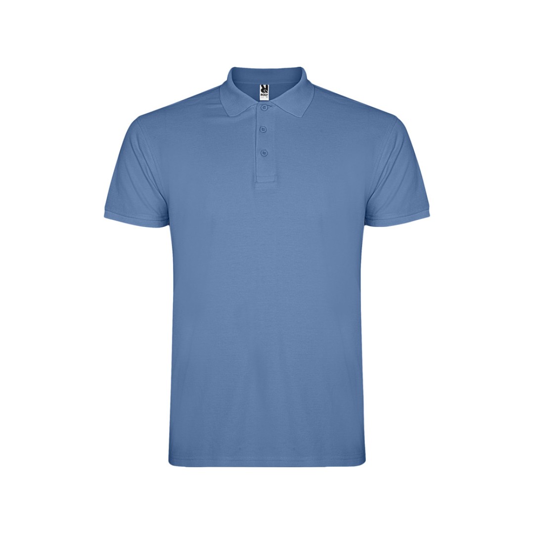 Рубашка поло "Star" мужская, лазурно-голубой