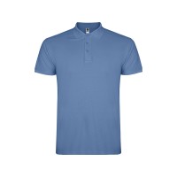 Рубашка поло "Star" мужская, лазурно-голубой