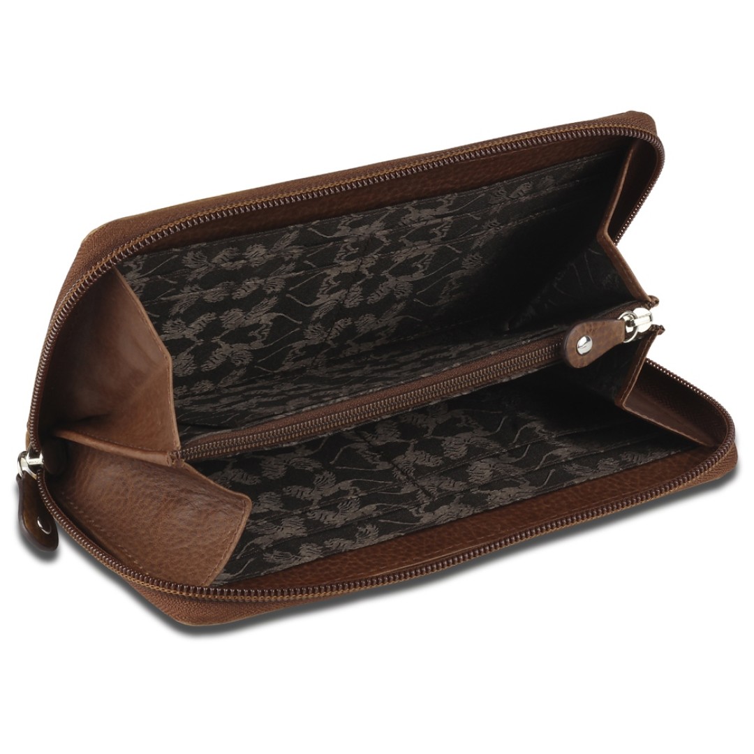 Кошелек Mano "Don Montez", натуральная кожа в коньячном цвете, 19 х 10,3 см