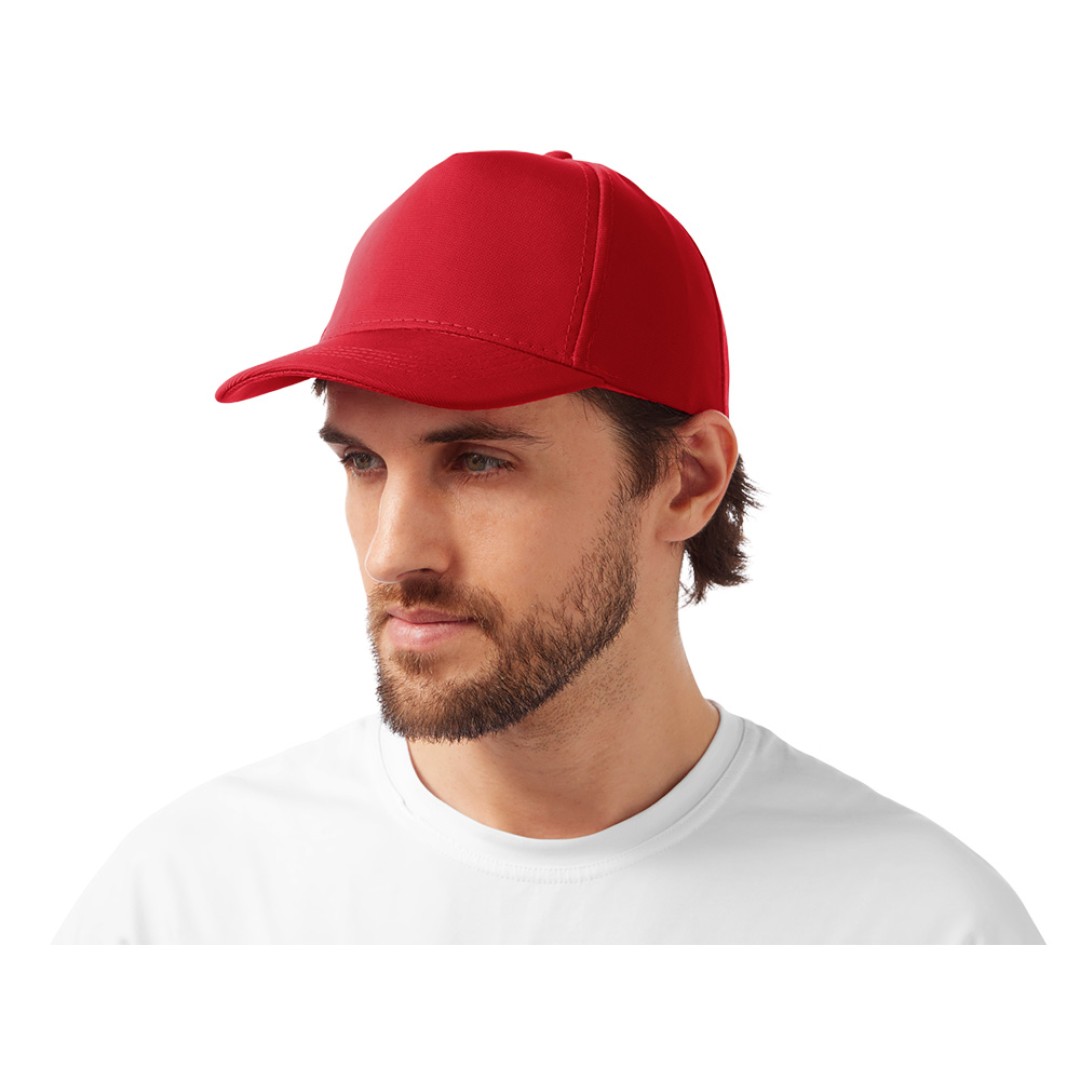 Бейсболка из структурной ткани Fargo, красный