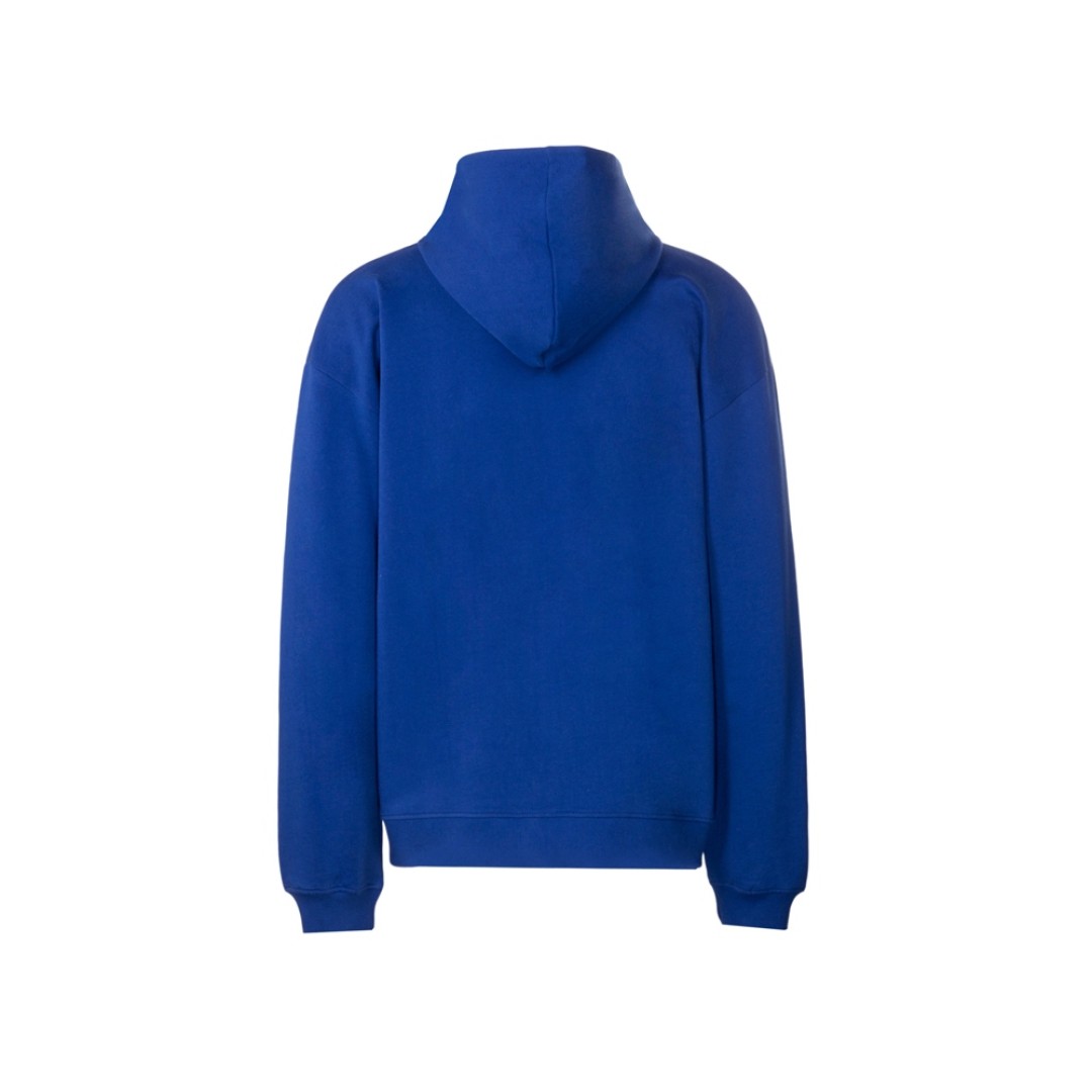Толстовка оверсайз с капюшоном на молнии «Monaco», синий классический