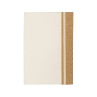 Блокнот из молочной бумаги и пробки A5 "Milky", натуральный