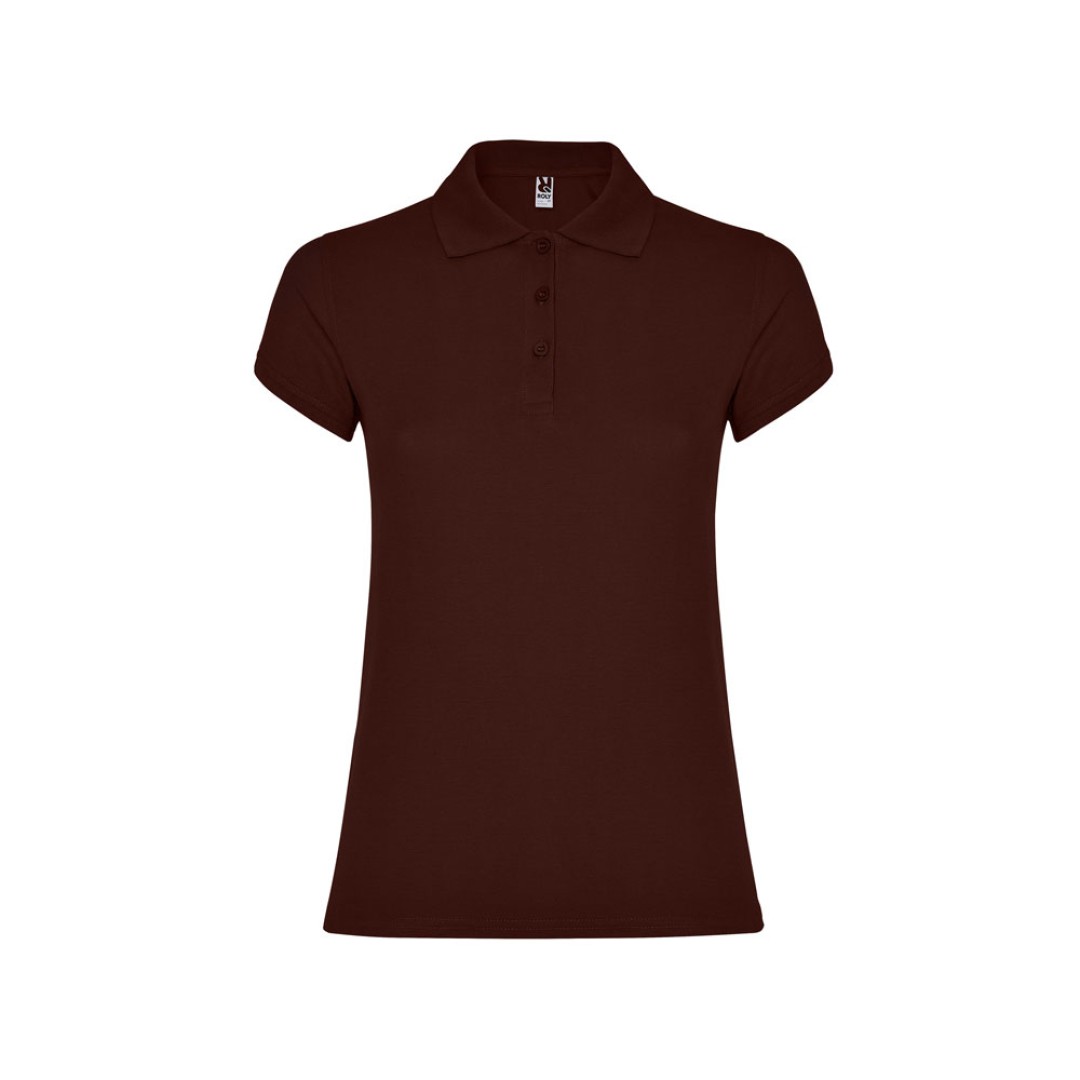 Рубашка поло "Star" женская, шоколадный