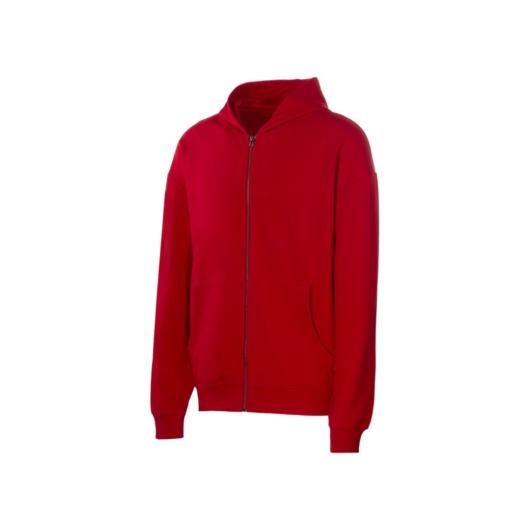 Толстовка оверсайз с капюшоном на молнии «Monaco», красный