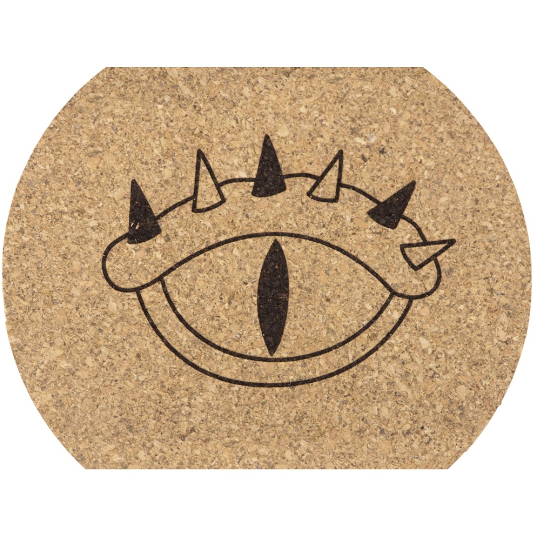 Набор костеров из пробки на подставке из пробки "Krock" (гравировка)