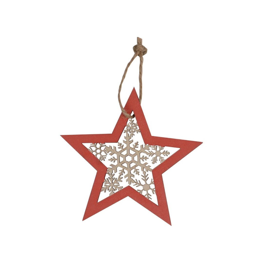 Подвеска деревянная "Звездочка"