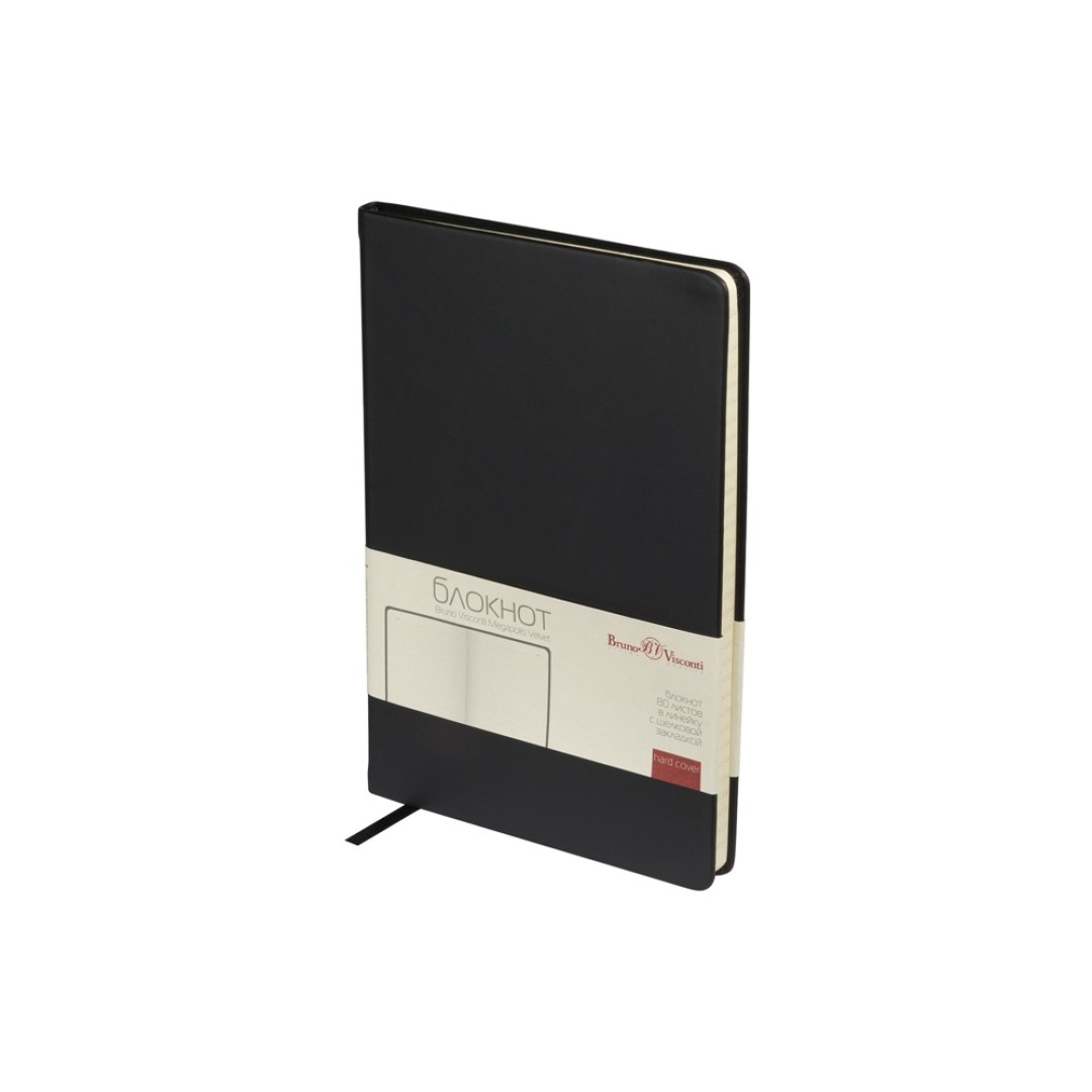 Блокнот А5 "Megapolis Velvet", черный