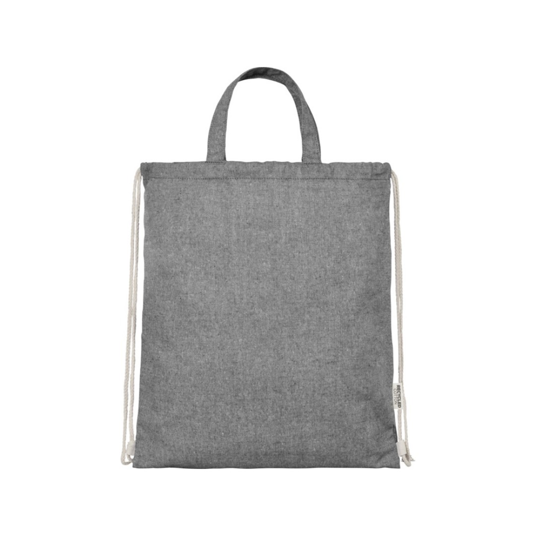 Pheebs 150 г/м2 Aware™ рюкзак со шнурком из переработанных материалов - Черный