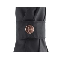 Зонт-трость 7399 Alugolf полуавтомат, черный/медный