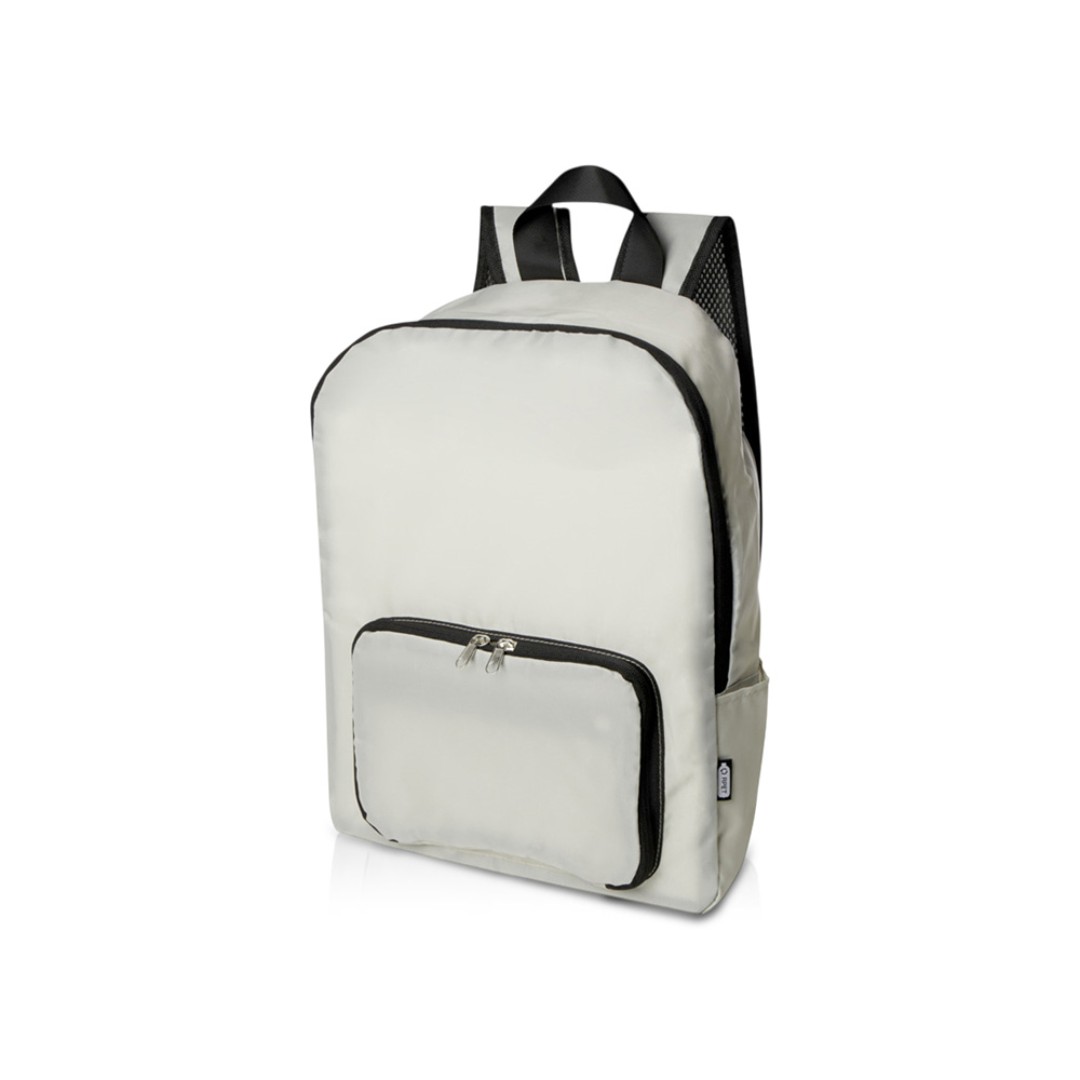 Складной рюкзак EcoFold объемом 15 л из переработанного ПЭТ-пластика - Sandstone