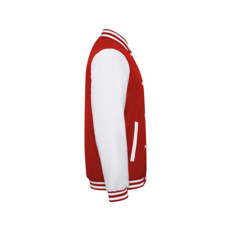 Бомбер утепленный «California» унисекс, красный/белый