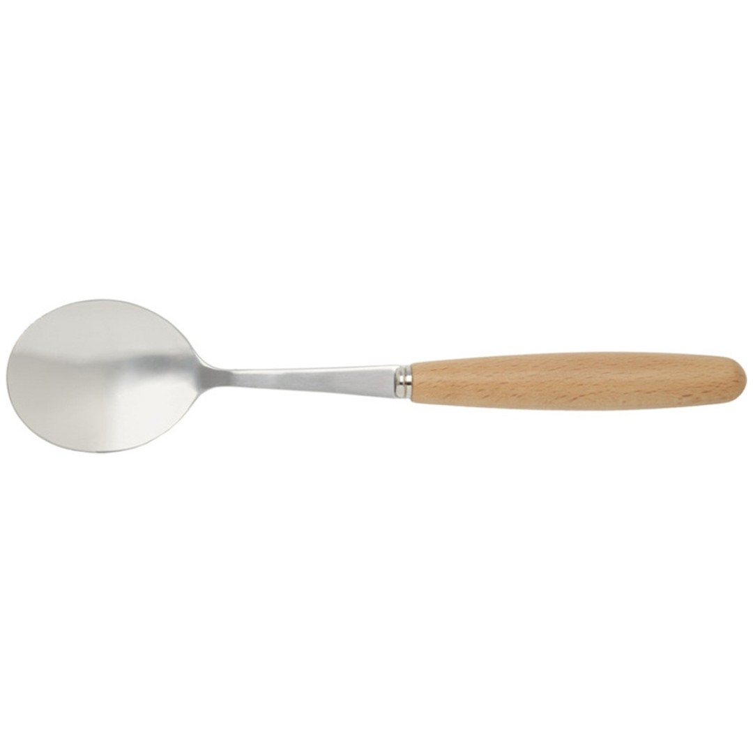 Набор столовых приборов из нержавеющей стали и бука Root из 5 предметов - Натуральный