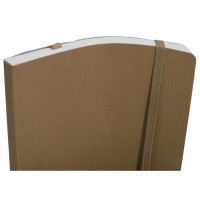 Блокнот из моющегося крафта и каменной бумаги А5 "Fleekstone", гибкая обложка, натуральный