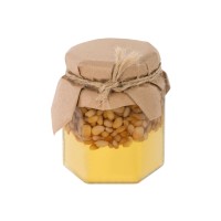 Сувенирный набор "Мед с кедровыми орешками" 250 гр