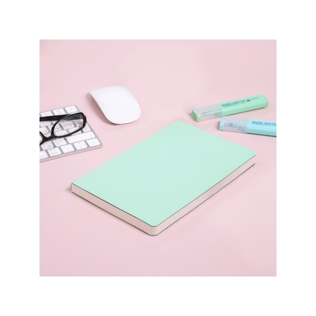 Ежедневник А5 недатированный «Megapolis Velvet Flex», зефирный мятный