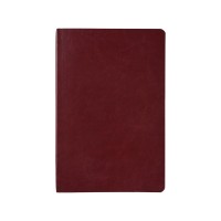 Ежедневник недатированный А5 "Megapolis Nebraska Flex", бордовый с золотым обрезом