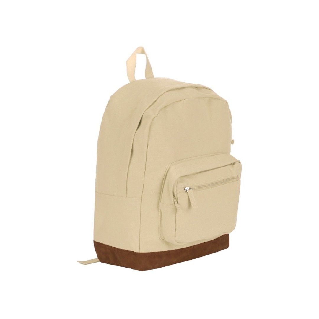 Рюкзак Shammy с эко-замшей для ноутбука 15", молочный