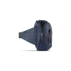 Сумка на пояс BUGATTI Blanc, синяя, тарпаулин/полиэстер, 26х5,5х13,5 см