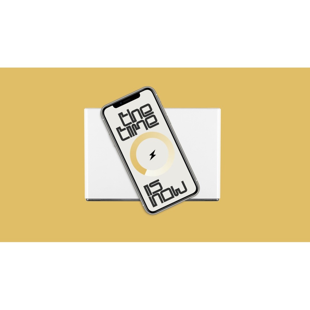 Часы с беспроводным зарядным устройством Rombica Timebox 2, белый