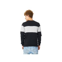 Свитшот блокинг «Edinburgh», черный/серый меланж, мужской