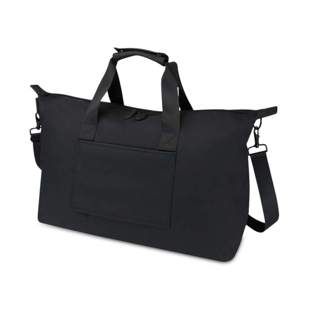 Спортивная сумка для ноутбука с диагональю экрана 15,6 дюйма Turner, изготовленная из переработанных материалов согласно стандарту GRS - сплошной черный