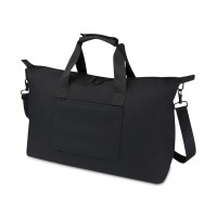 Спортивная сумка для ноутбука с диагональю экрана 15,6 дюйма Turner, изготовленная из переработанных материалов согласно стандарту GRS - сплошной черный