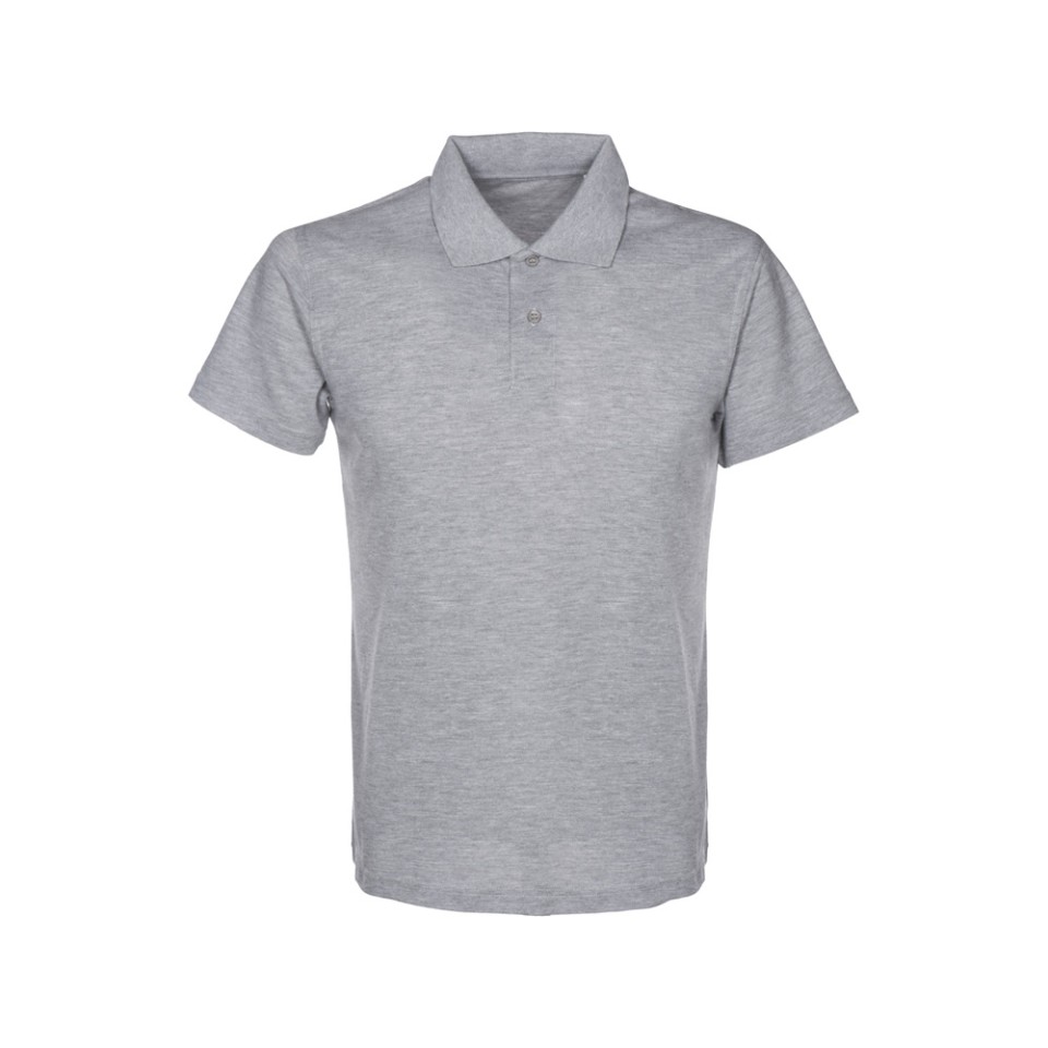 Рубашка поло "First 2.0" мужская, серый меланж