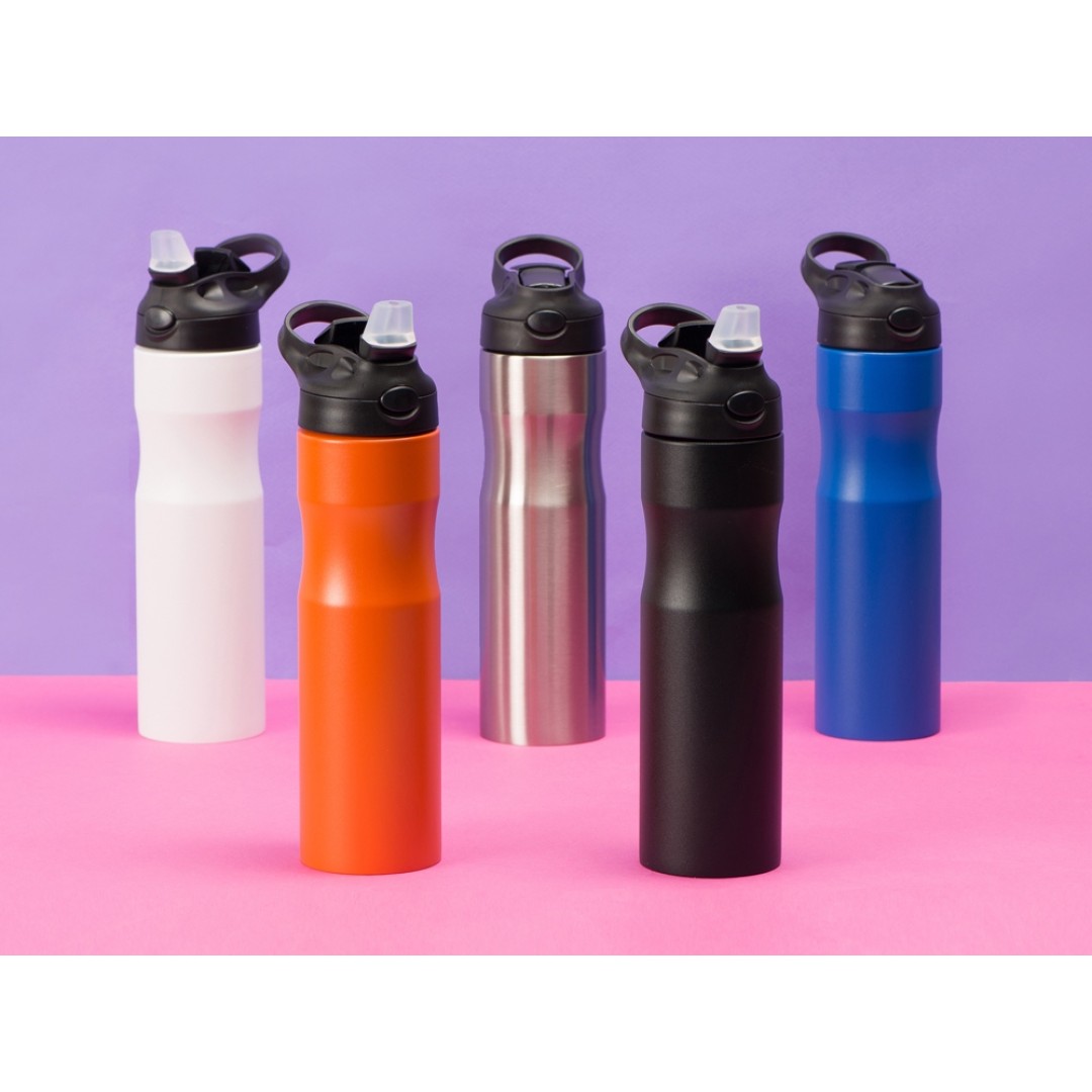 Бутылка для воды "Hike" Waterline, нерж сталь, 850 мл, черный (Р)