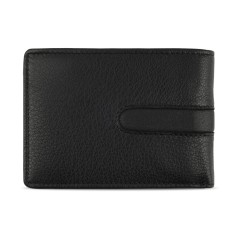 Портмоне BUGATTI Bomba, с защитой данных RFID, чёрное, кожа/полиэстер, 12,5х2х9 см