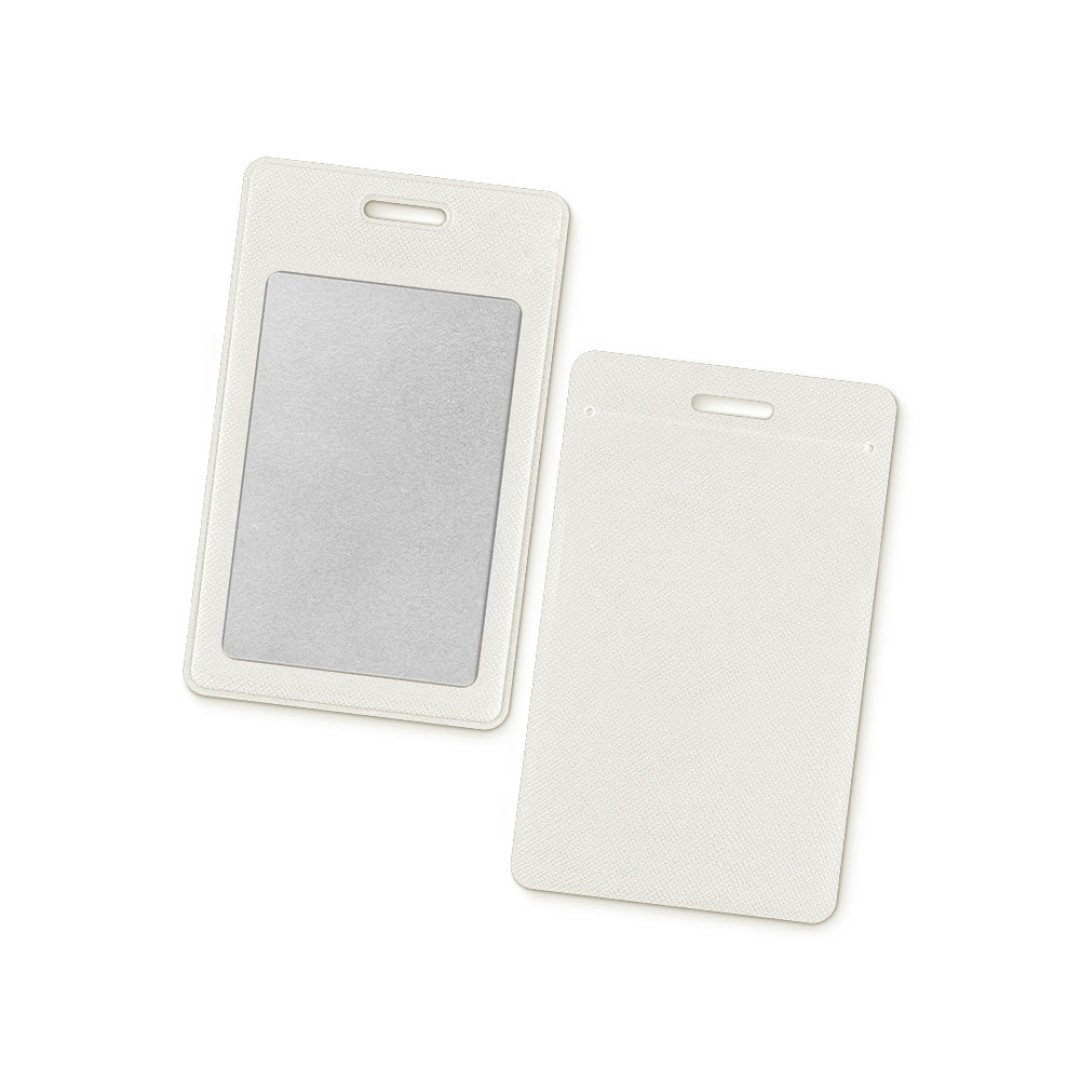 Вертикальный карман из экокожи для карты "Favor", белый