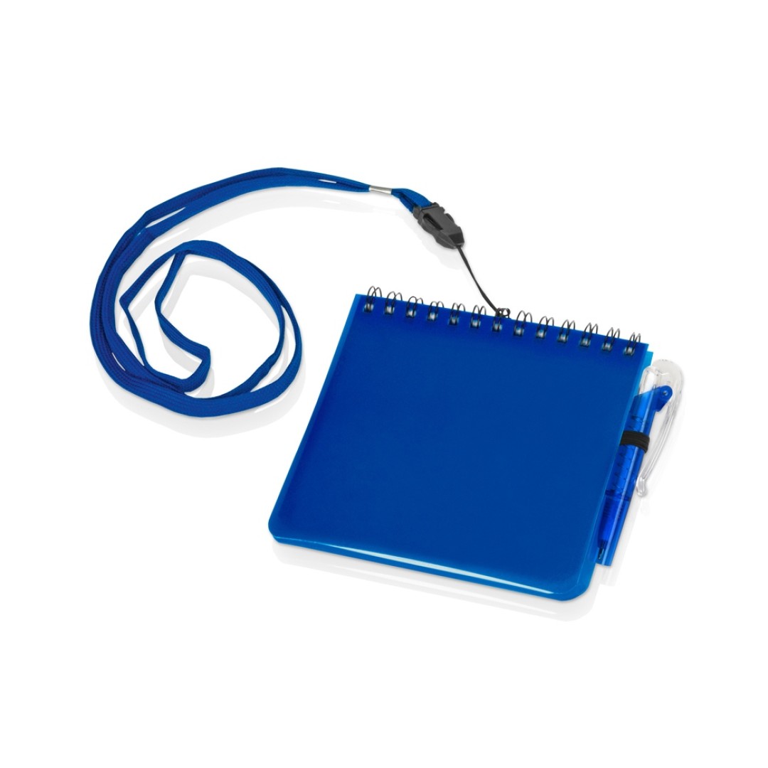 Блокнот А6 "Журналист" с ручкой, светло-синий