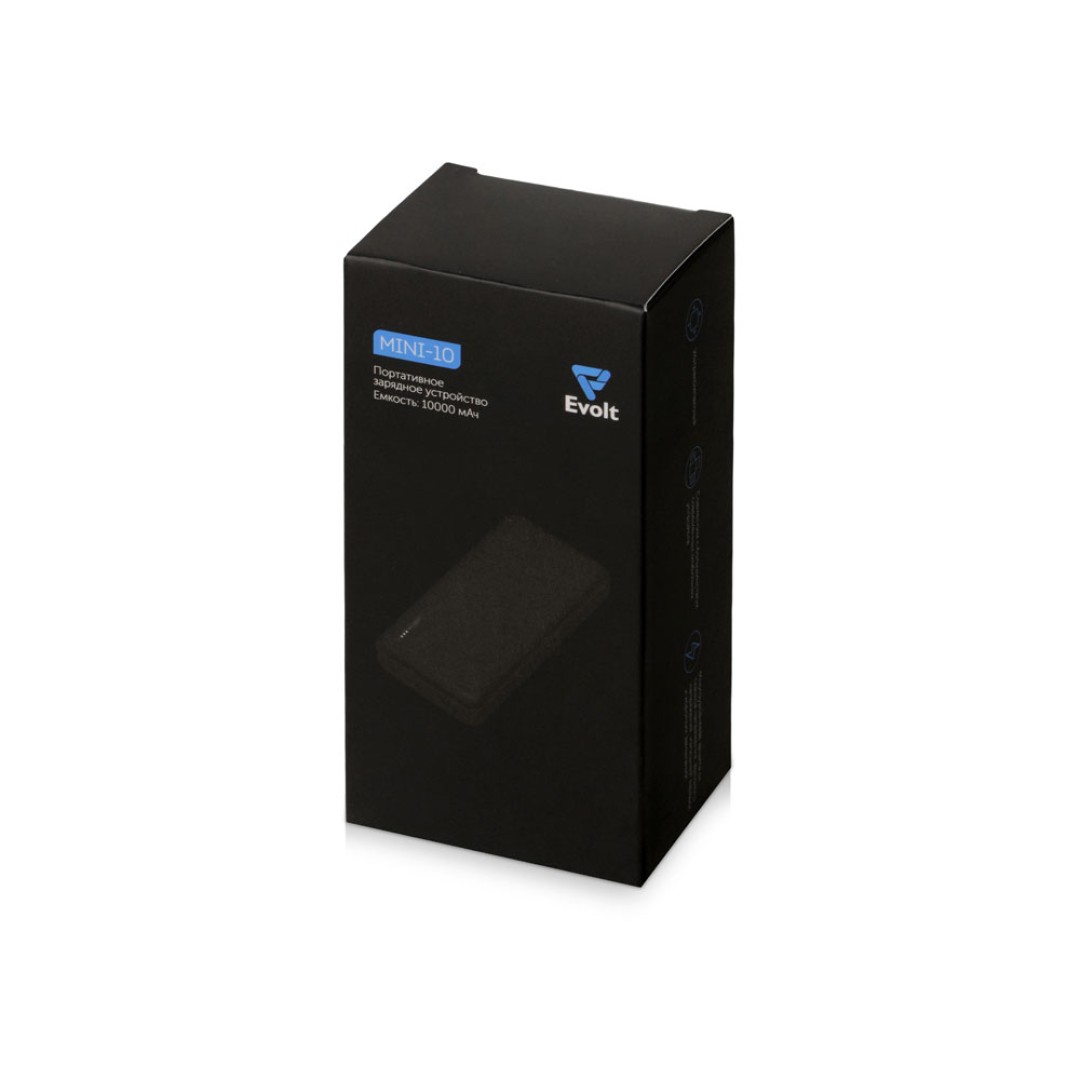 Внешний аккумулятор Evolt "Mini-10", 10000 mAh, белый