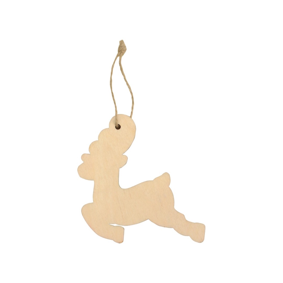 Подвеска деревянная «Рождественский олень»