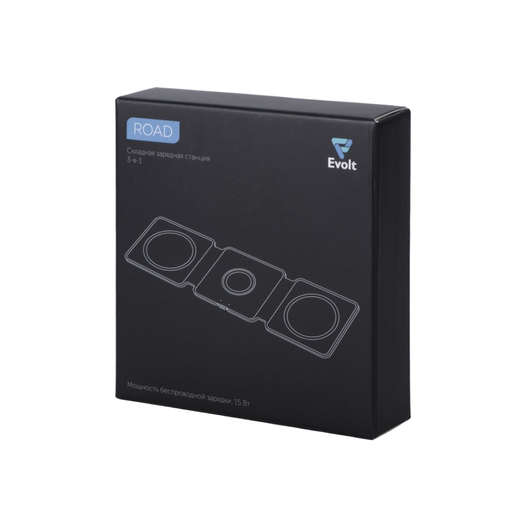 Беспроводное зарядное устройство 3-в-1 «Road», 15 Вт, белый