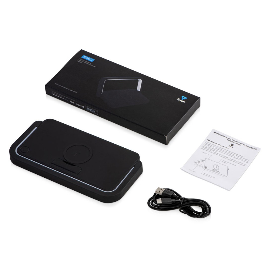 Беспроводная зарядка с лампой "Robo", 10 W