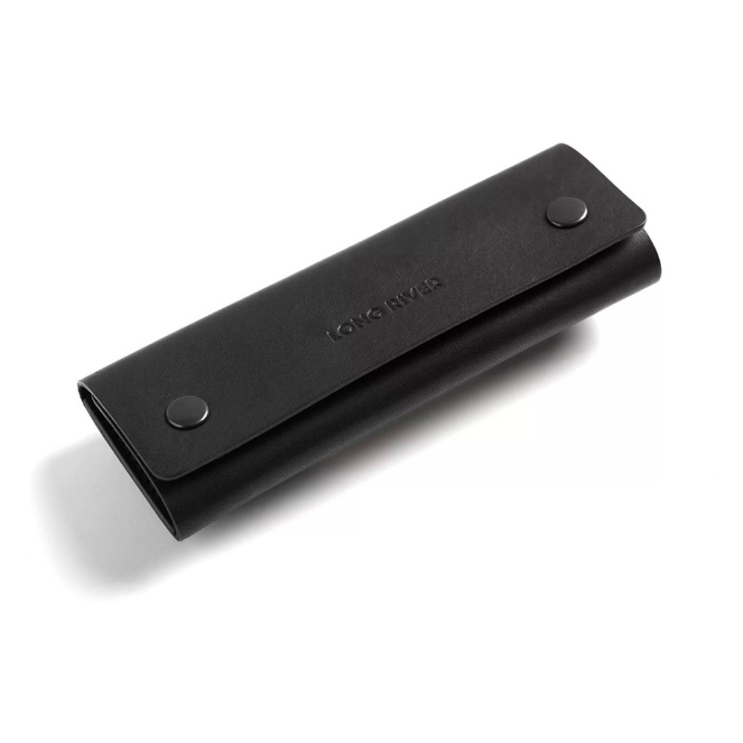 Подарочный набор Long River: обложка для паспорта, ключница, синяя коробка