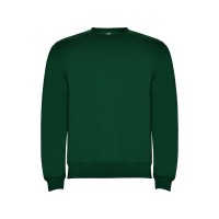 Свитшот с начесом "Clasica" унисекс, бутылочный зеленый