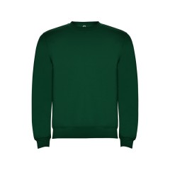 Свитшот с начесом "Clasica" унисекс, бутылочный зеленый