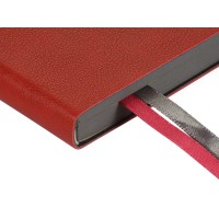 Ежедневник А5 датированный "Boston" 2026, красный с серым обрезом