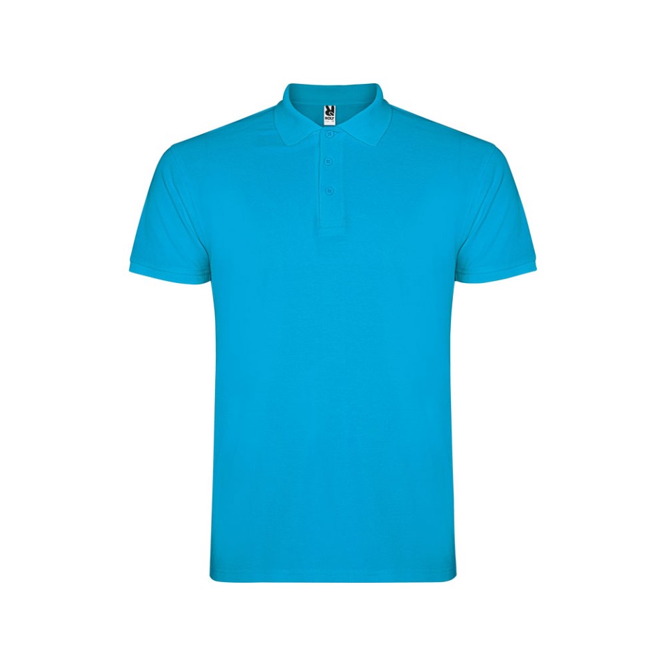 Рубашка поло "Star" мужская, бирюзовый