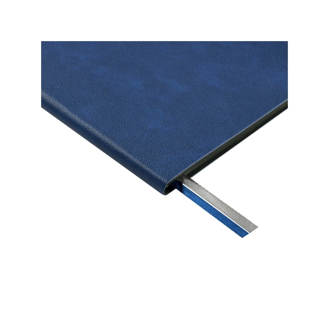 Блокнот А5 "Boston", синий с серым срезом