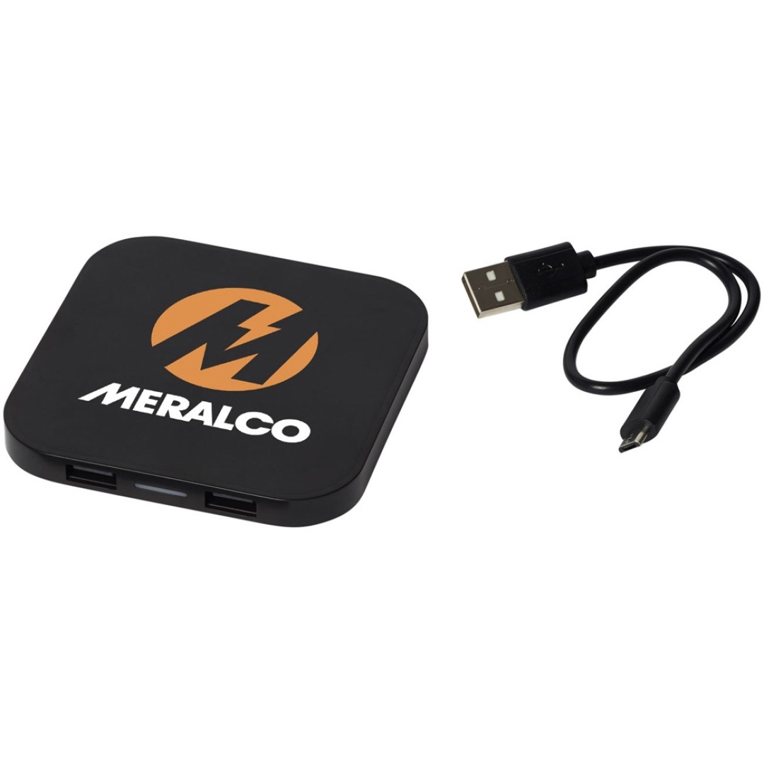 Беспроводное зарядное устройство-хаб «Ozone», черный